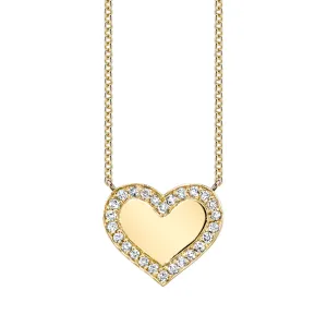 Custom Pave Heart Necklace