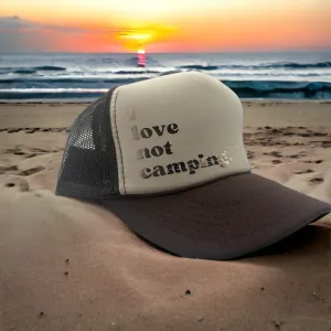 Custom Trendy Trucker Hat-I Love Not Camping Edition