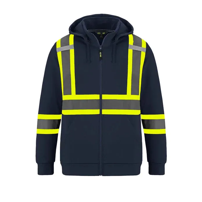 CX2 Infinity  – Hi-Vis Full Zip Polyester Fleece Hoodie - Style L01380
