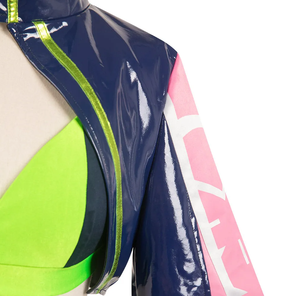 Cyberpunk Edgerunner Rebecca Racing Jacket Cosplay Costume Fancy Outfit Halloween Carnival Suit