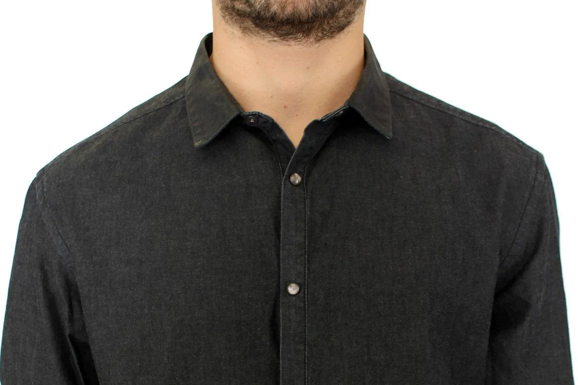 Dark gray cotton shirt