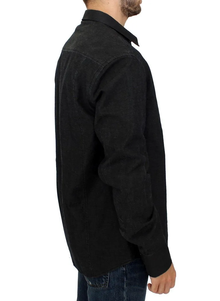 Dark gray cotton shirt