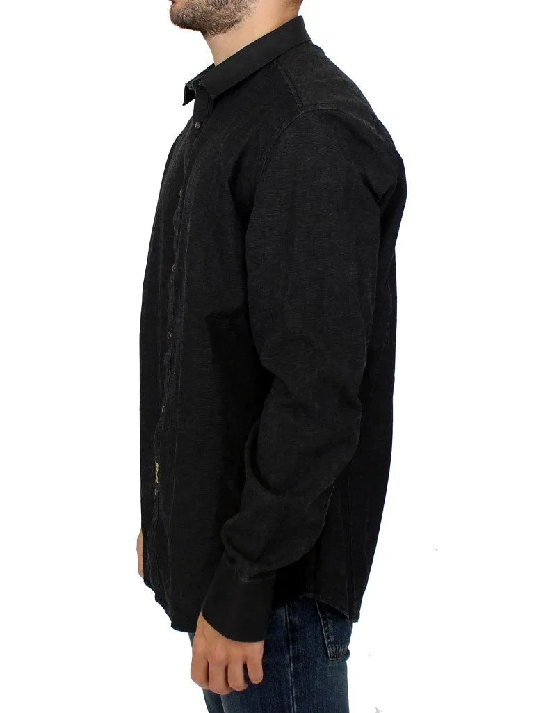 Dark gray cotton shirt