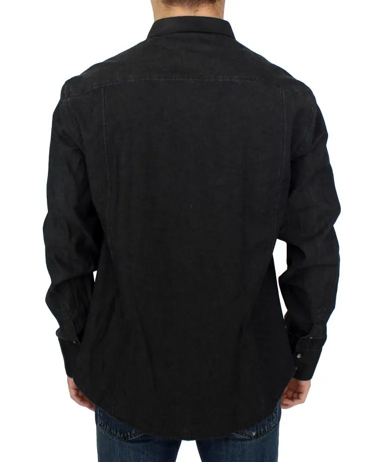Dark gray cotton shirt