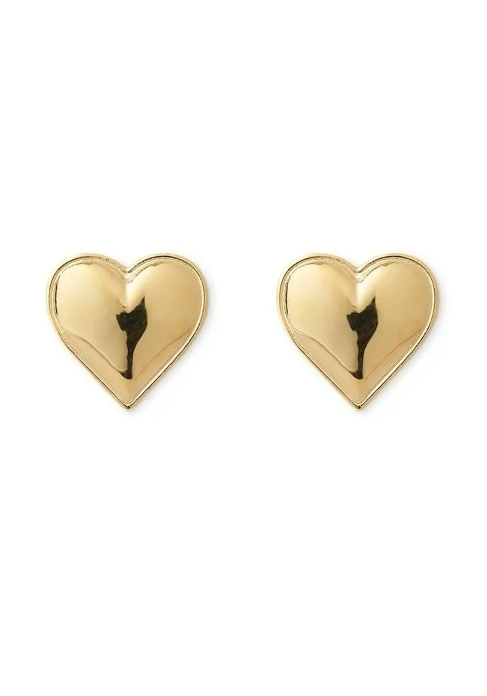 Darling Heart Earrings- Gold
