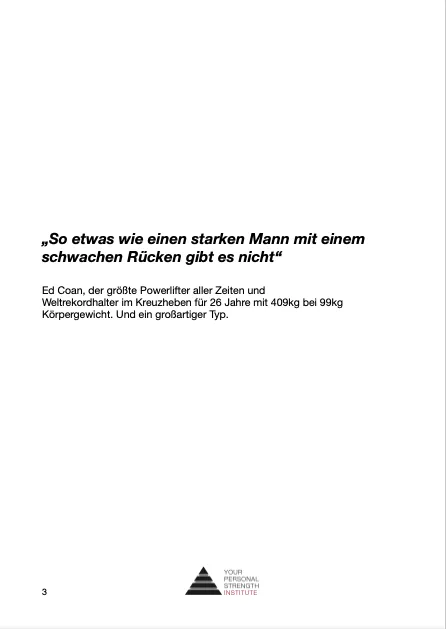 Das YPSI Kreuzheben Handbuch