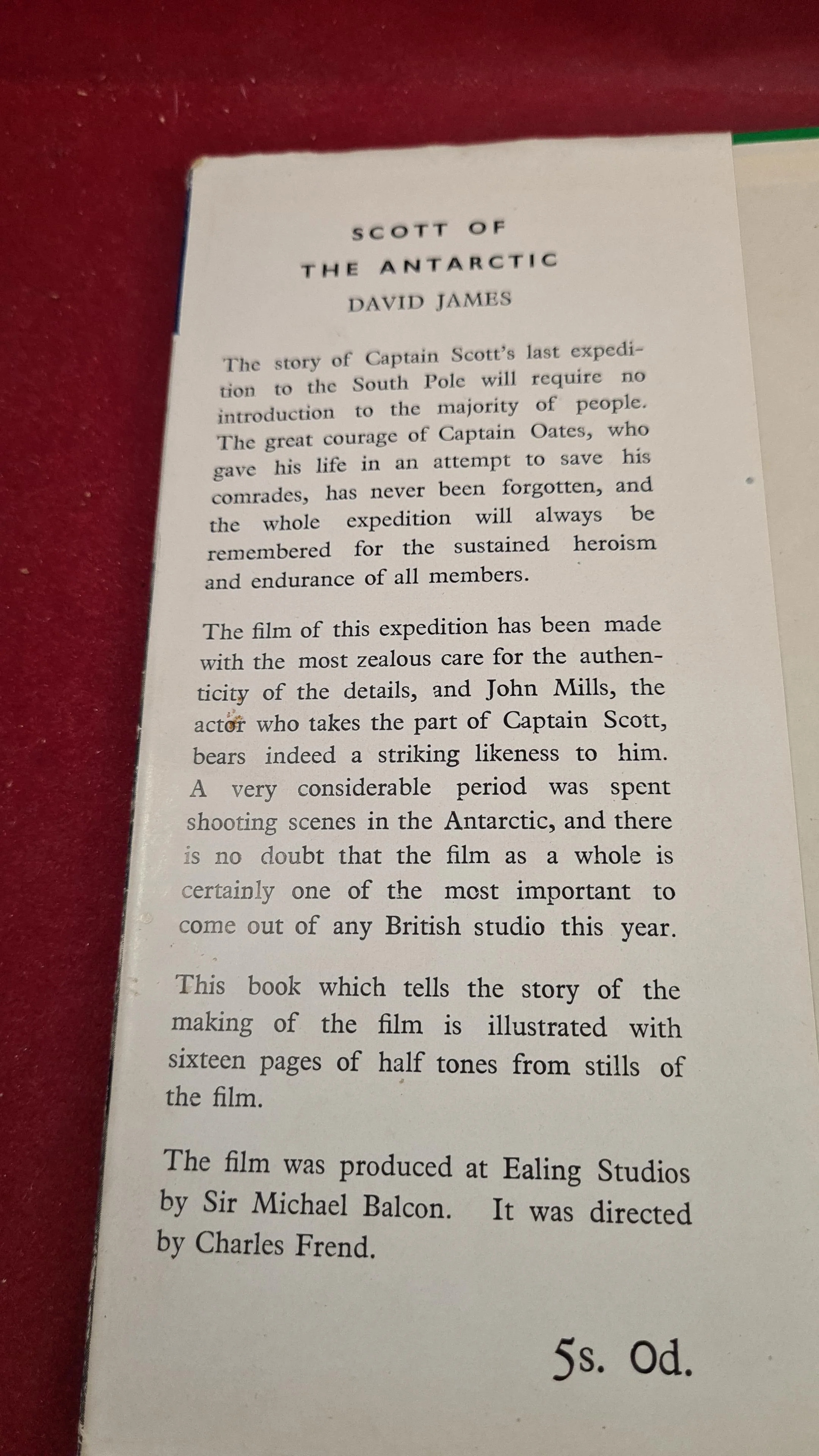 David James - Scott of The Antarctic, Convoy, 1948, First Edition