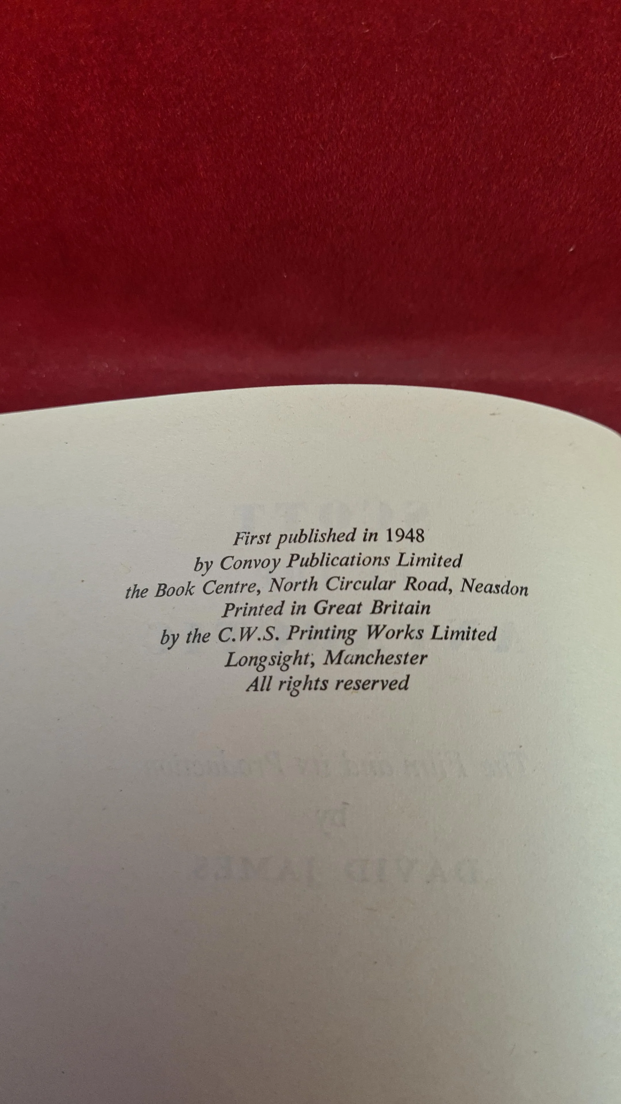 David James - Scott of The Antarctic, Convoy, 1948, First Edition