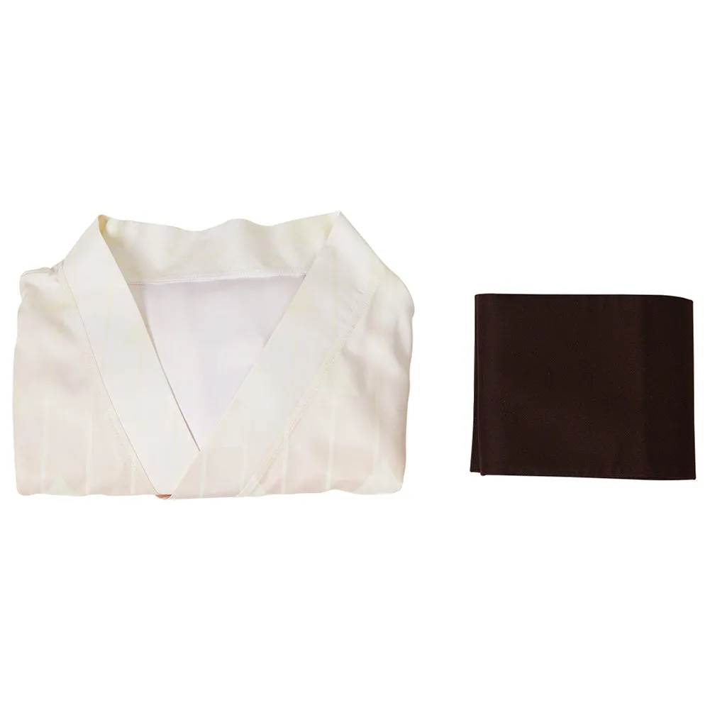 Demon Slayer Agatsuma Zenitsu Cosplay Costume Summer Kimono Outfits Halloween Carnival Suit