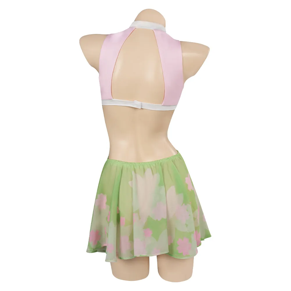Demon Slayer Blade Kanroji Mitsuri Cosplay Original Swimsuit Party Disguise Suit