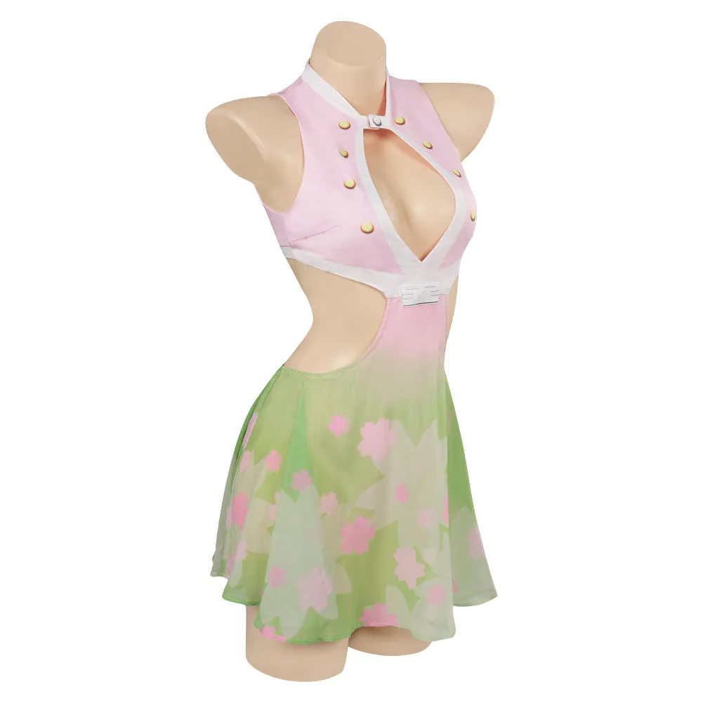 Demon Slayer Blade Kanroji Mitsuri Cosplay Original Swimsuit Party Disguise Suit