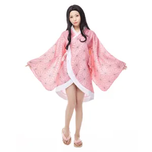 Demon Slayer: Kimetsu no Yaiba Kimono Coat Kamado Nezuko Cosplay Costume