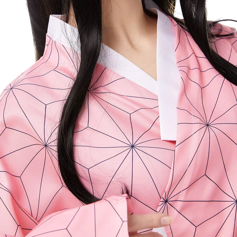 Demon Slayer: Kimetsu no Yaiba Kimono Coat Kamado Nezuko Cosplay Costume