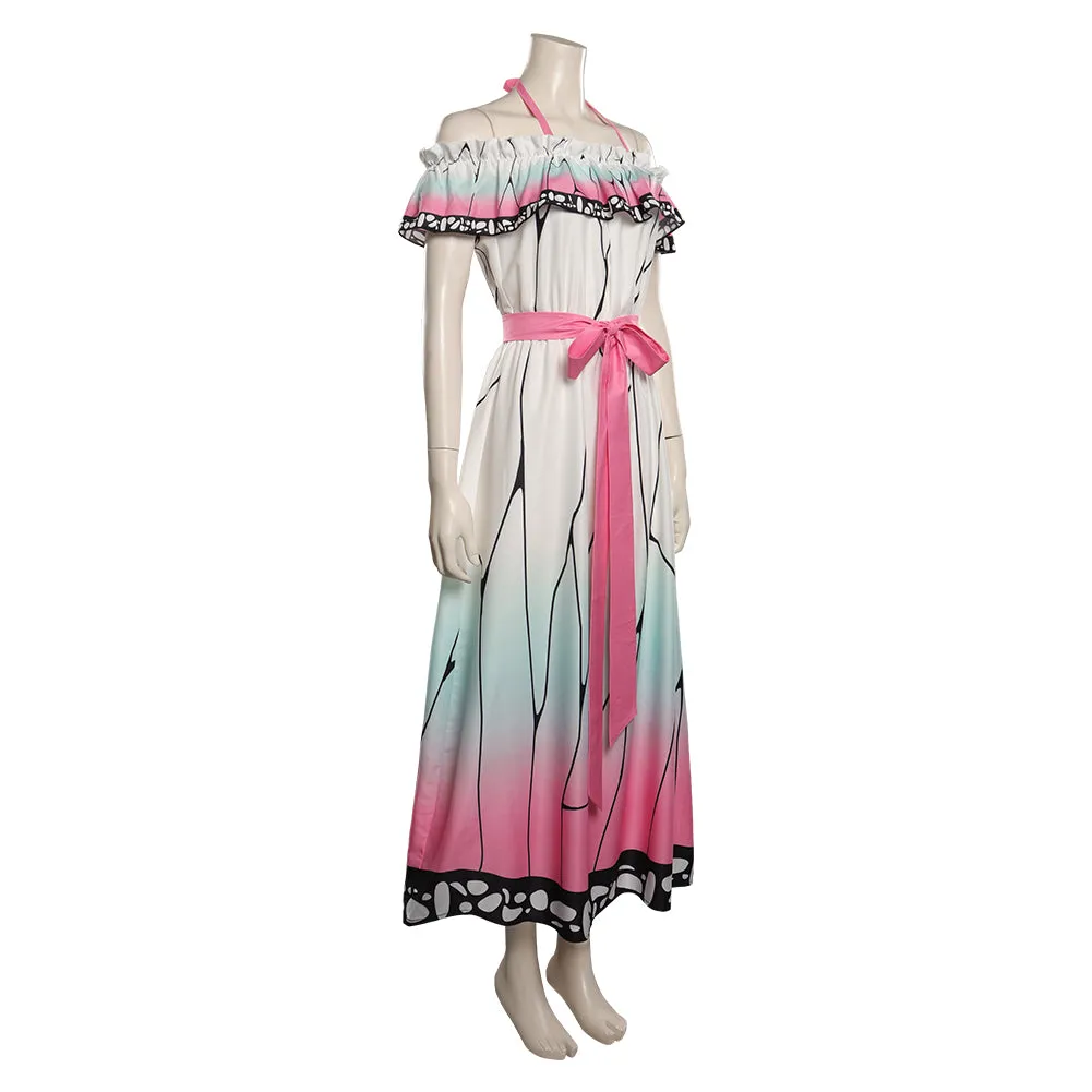 Demon Slayer Kochou Shinobu Cosplay Costume Dress  Outfits Halloween Carnival Suit