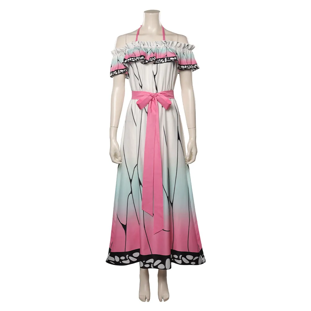 Demon Slayer Kochou Shinobu Cosplay Costume Dress  Outfits Halloween Carnival Suit
