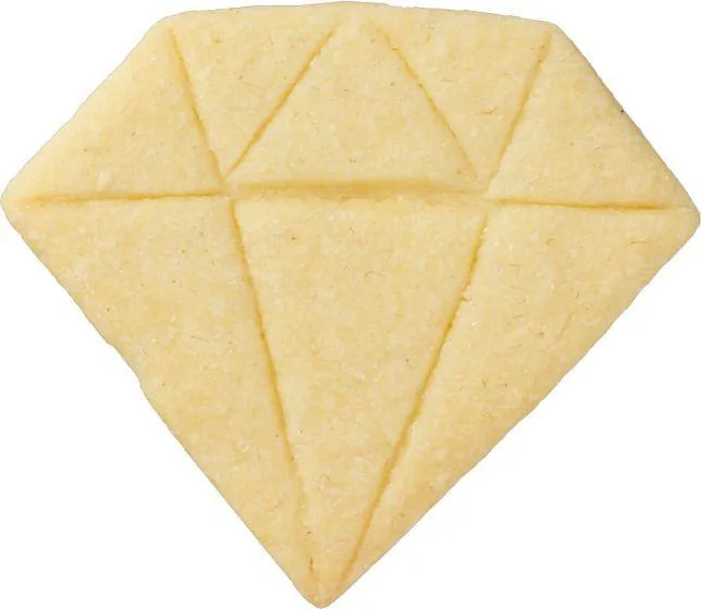 Diamond Cookie Cutter with Internal Detail 6cm