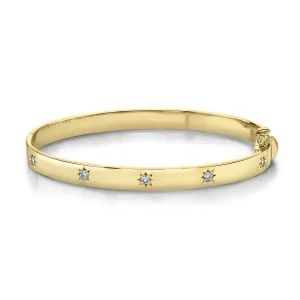 Diamond Hinged Cuff Bracelet
