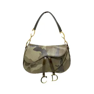 Dior Camo Double Saddle