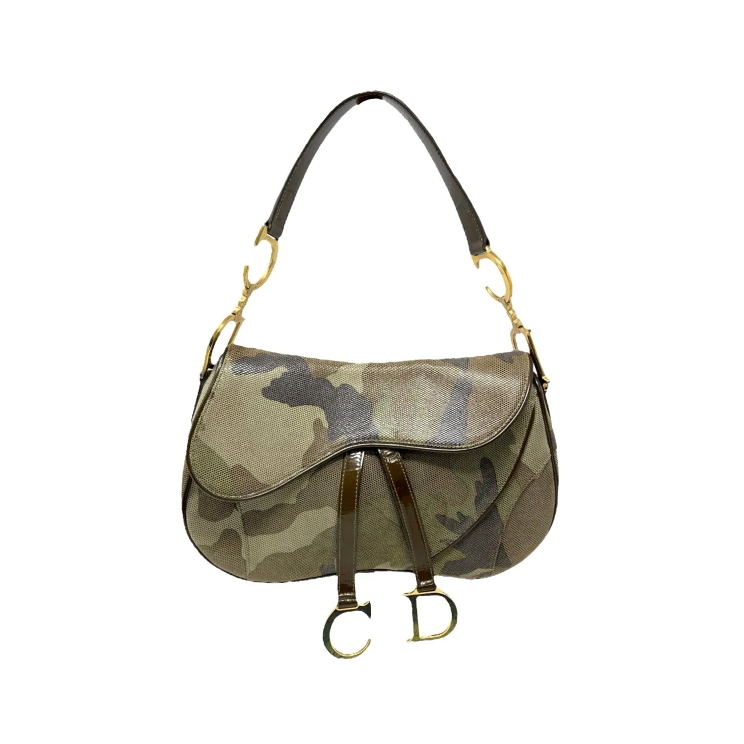 Dior Camo Double Saddle
