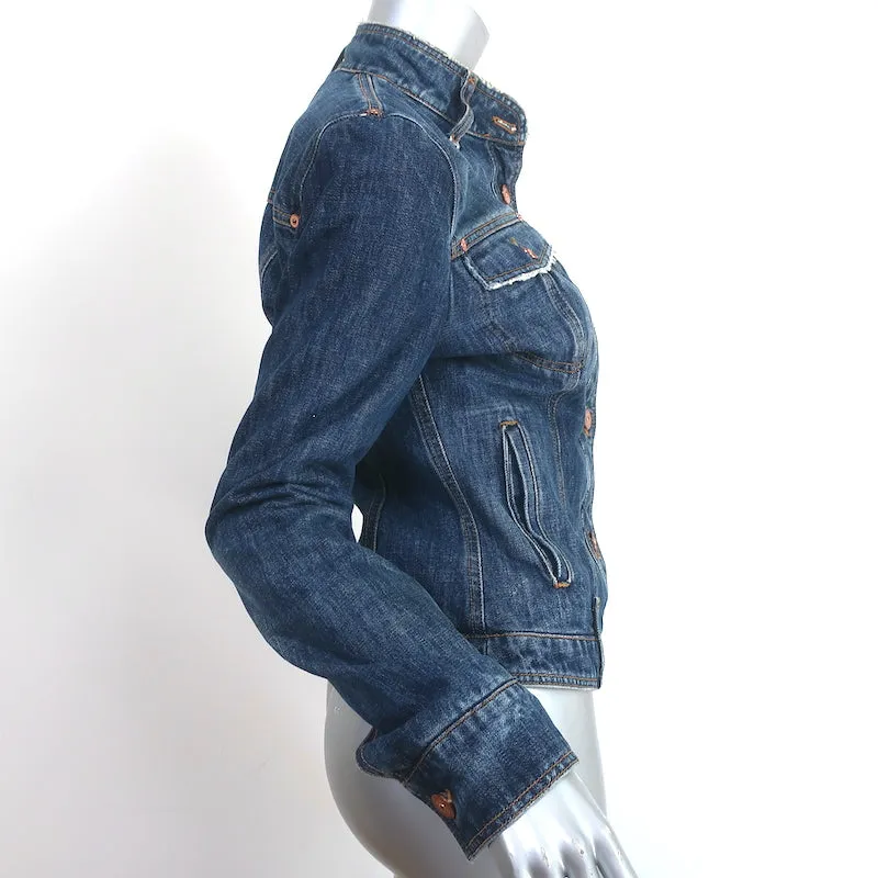 Dolce & Gabbana Jean Jacket Dark Blue Denim Size 42