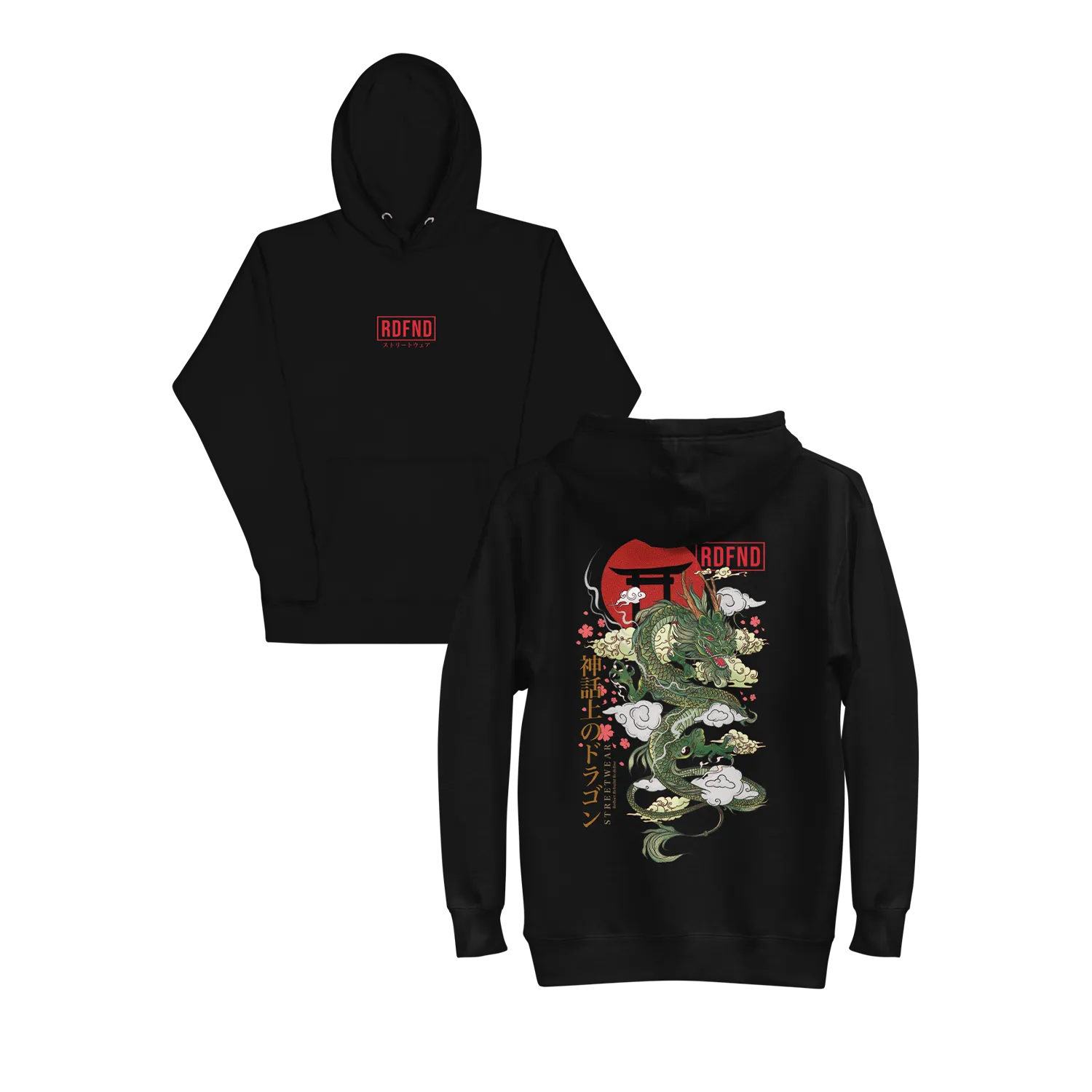 Dragon Hoodie Black