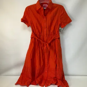 Dress Casual Midi By Kate Spade In Orange, Size: Xs