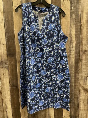 Dress Casual Short By Lands End In Blue, Size: L