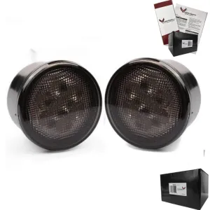 Eagle Lights 8700TS Smoked Amber LED Turn Signals for Jeep Wrangler