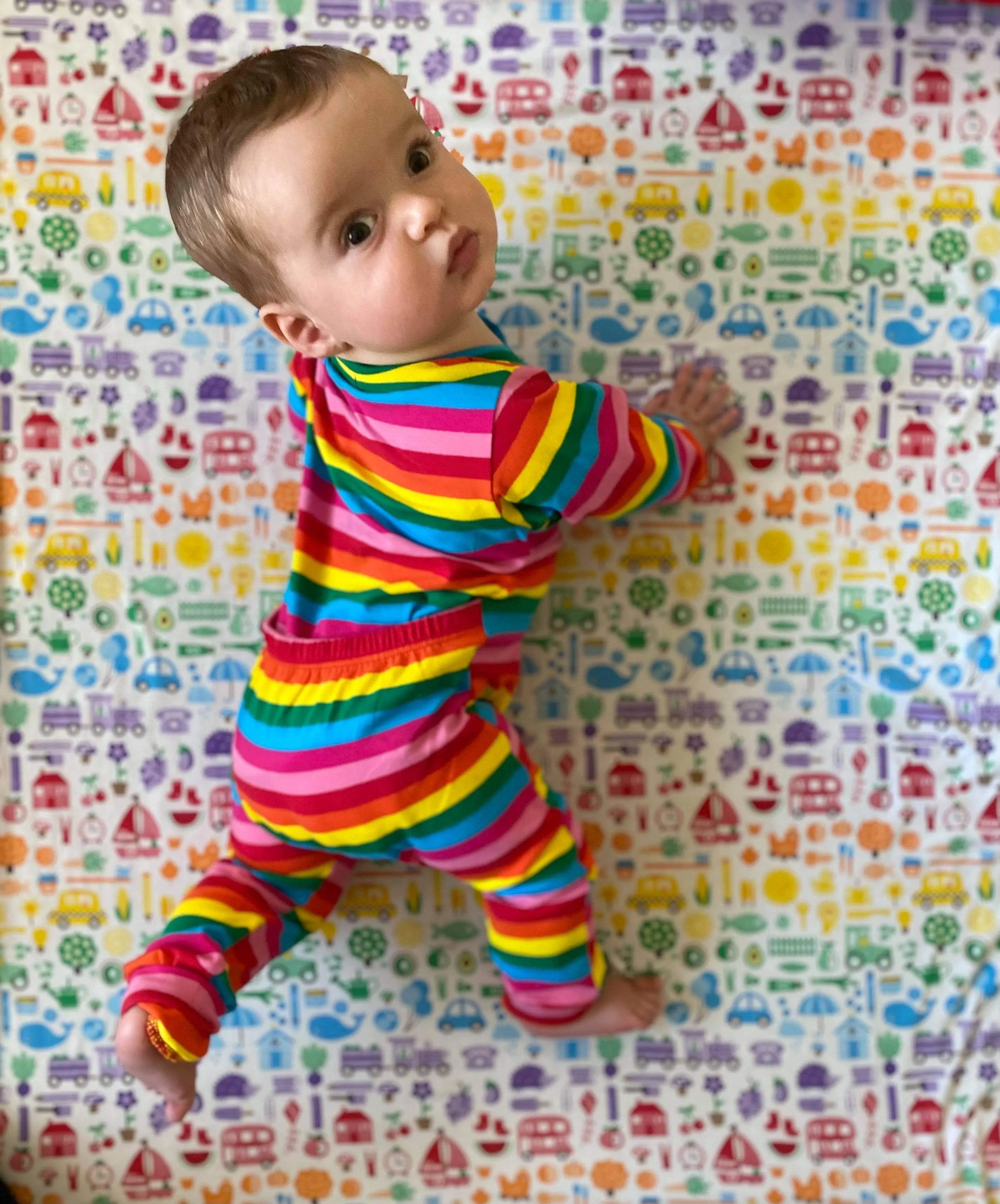 Easy Change Rainbow Babygrow