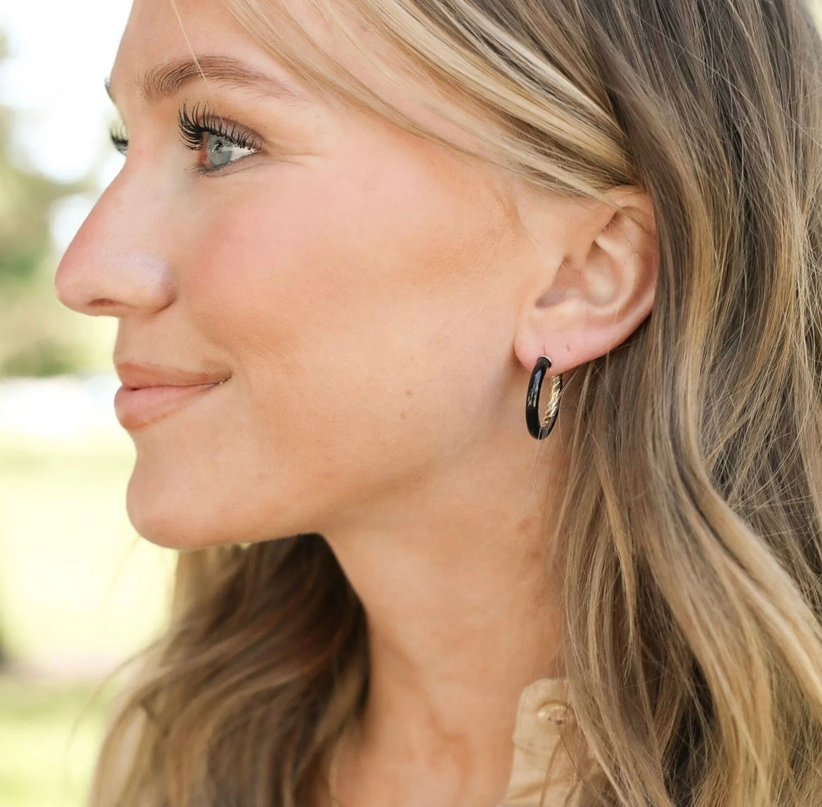 Eclipse Hoop Earrings