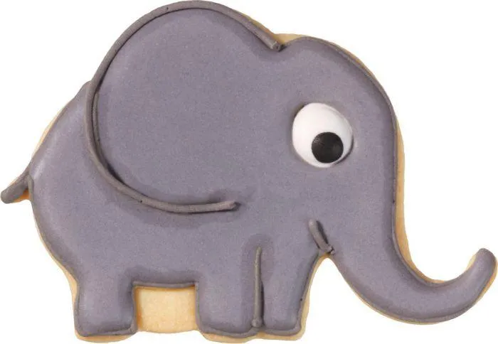 Elephant Cookie Cutter With Internal Detail 10.5cm