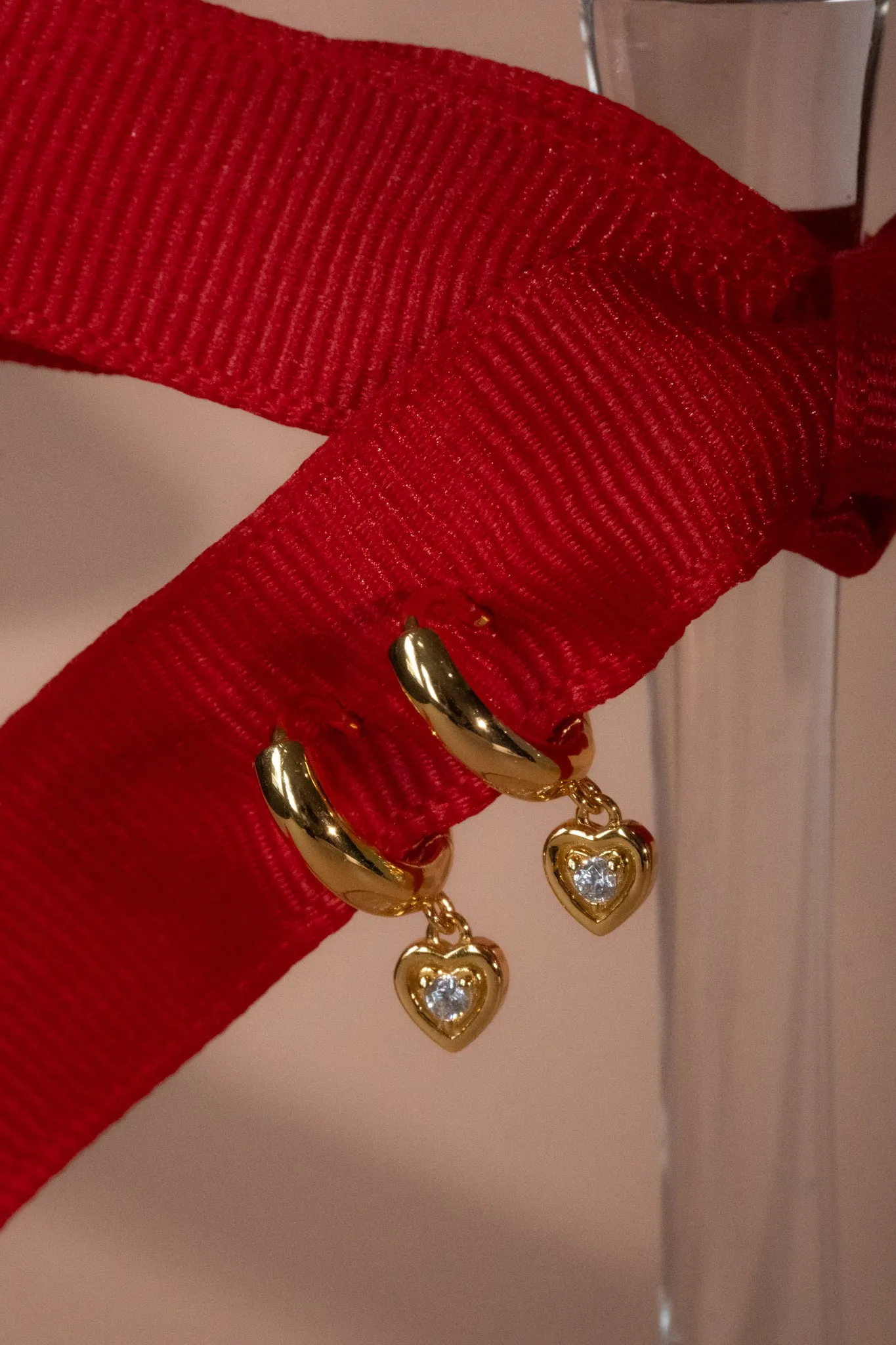 Ella Bold Heart Hoops