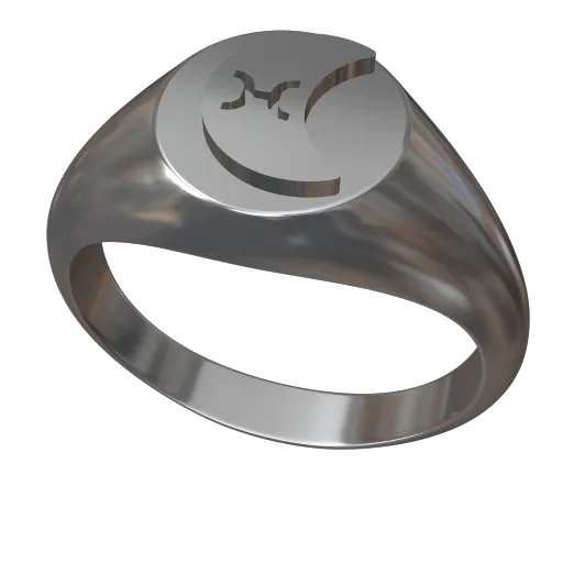 Embossed moonshine symbol