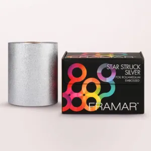Embossed Roll Medium Star Stuck Silver 320 ft.