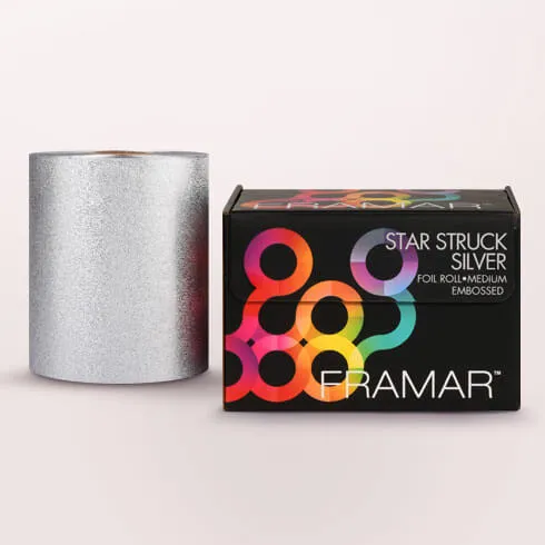Embossed Roll Medium Star Stuck Silver 320 ft.