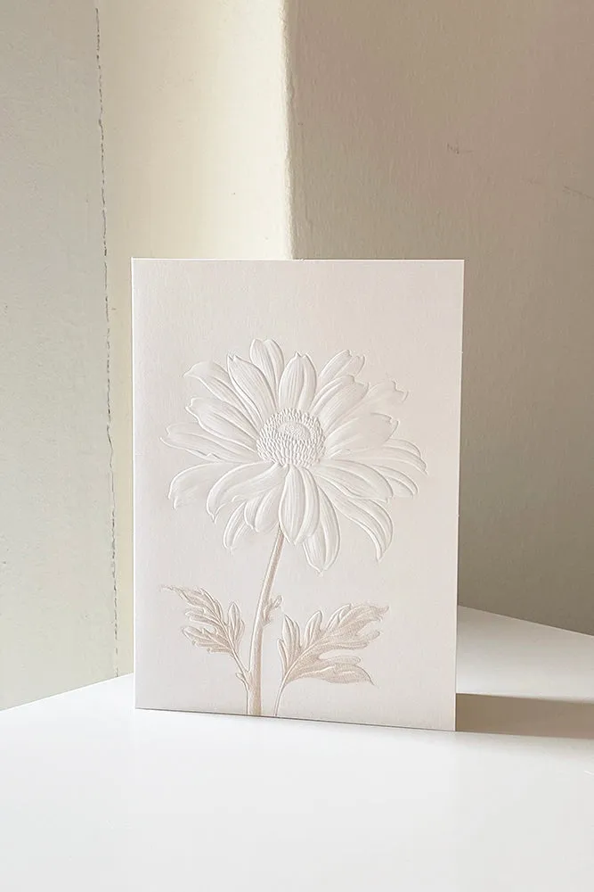 Embossed Sunflower Greeting Card