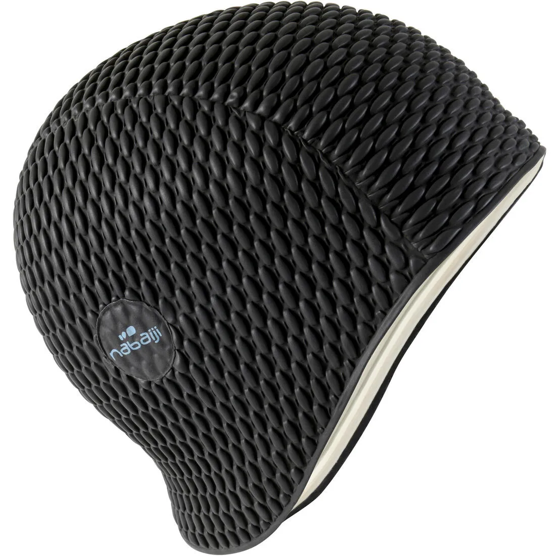 Embossed Swimming Cap - Black