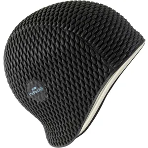 Embossed Swimming Cap - Black