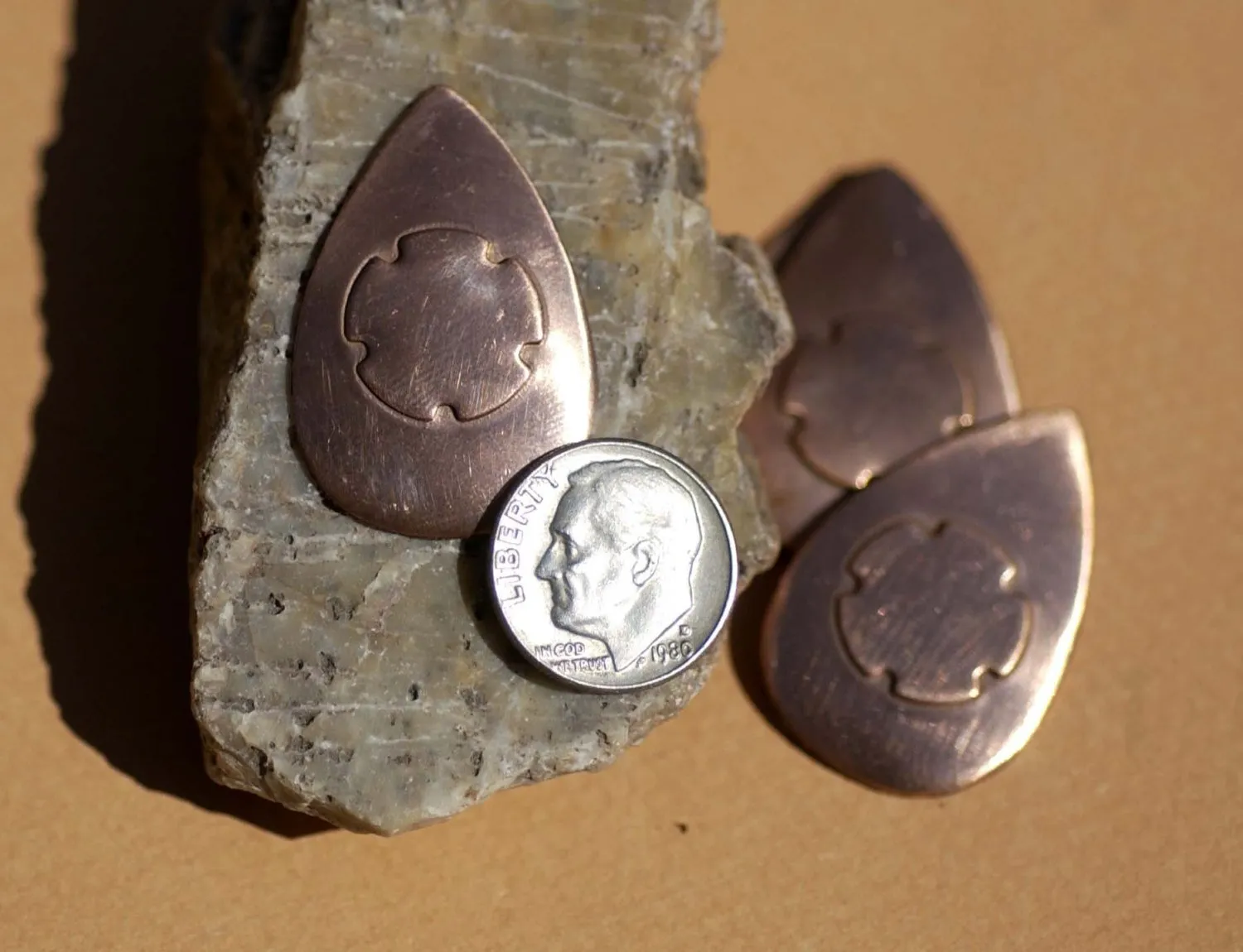 Embossed Teardrop for Blanks Enameling Stamping Texturing Variety Metals