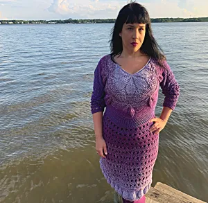 Embossed Transformer Dress