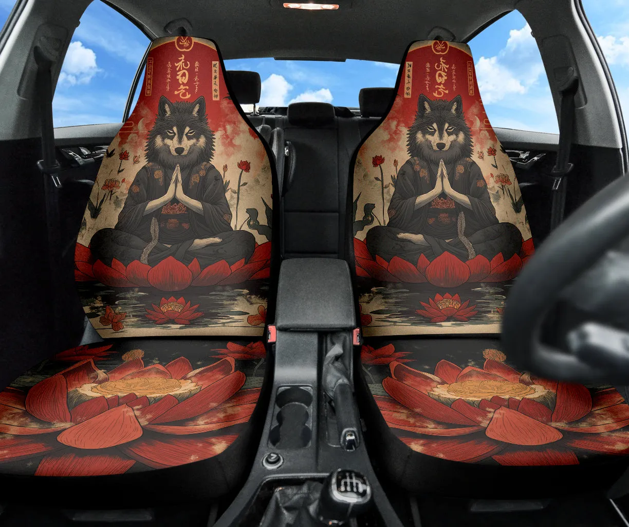 Enlightened Wolf Car seat Covers