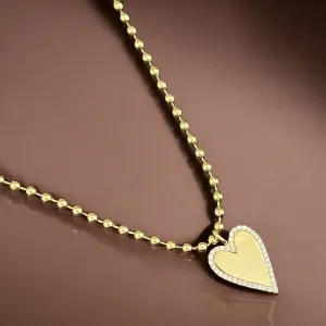 Eternal Love - Cz Heart Pendant Necklace