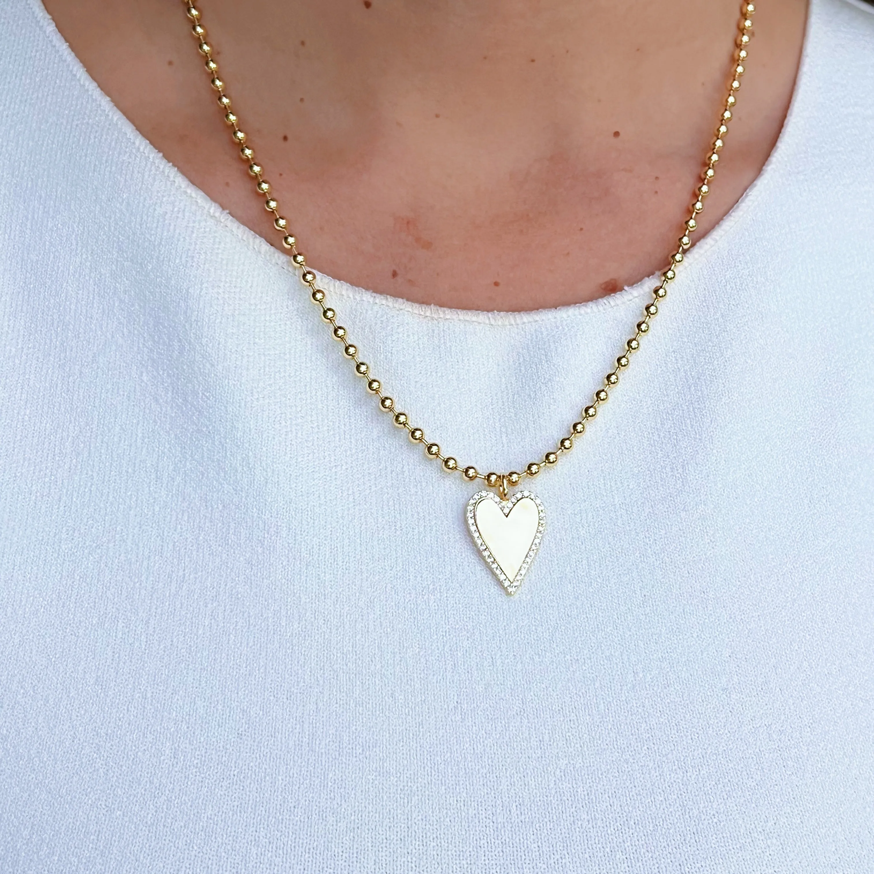 Eternal Love - Cz Heart Pendant Necklace