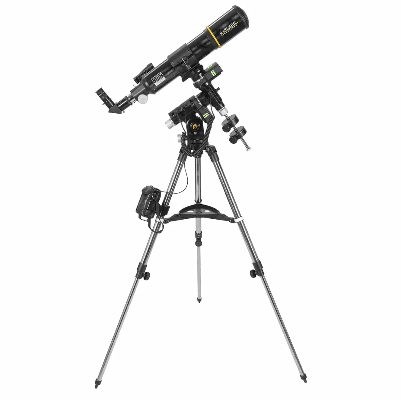 Explore Scientific FirstLight 80mm CF Telescope Go-To Tracker Combo with Solar Filter - ES-FLAR80640CF-IEXOS