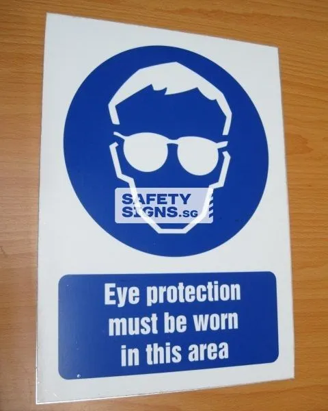 Eye Protection Must Be Worn In This Area (M001B_ALU)
