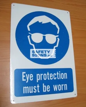 Eye Protection Must Be Worn (M001C_ALU)