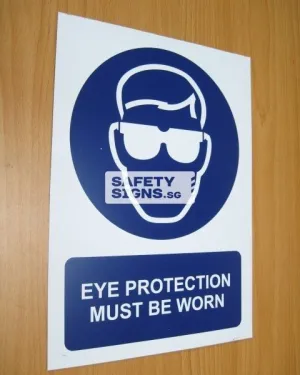 Eye Protection Must Be Worn (M001_PVC)