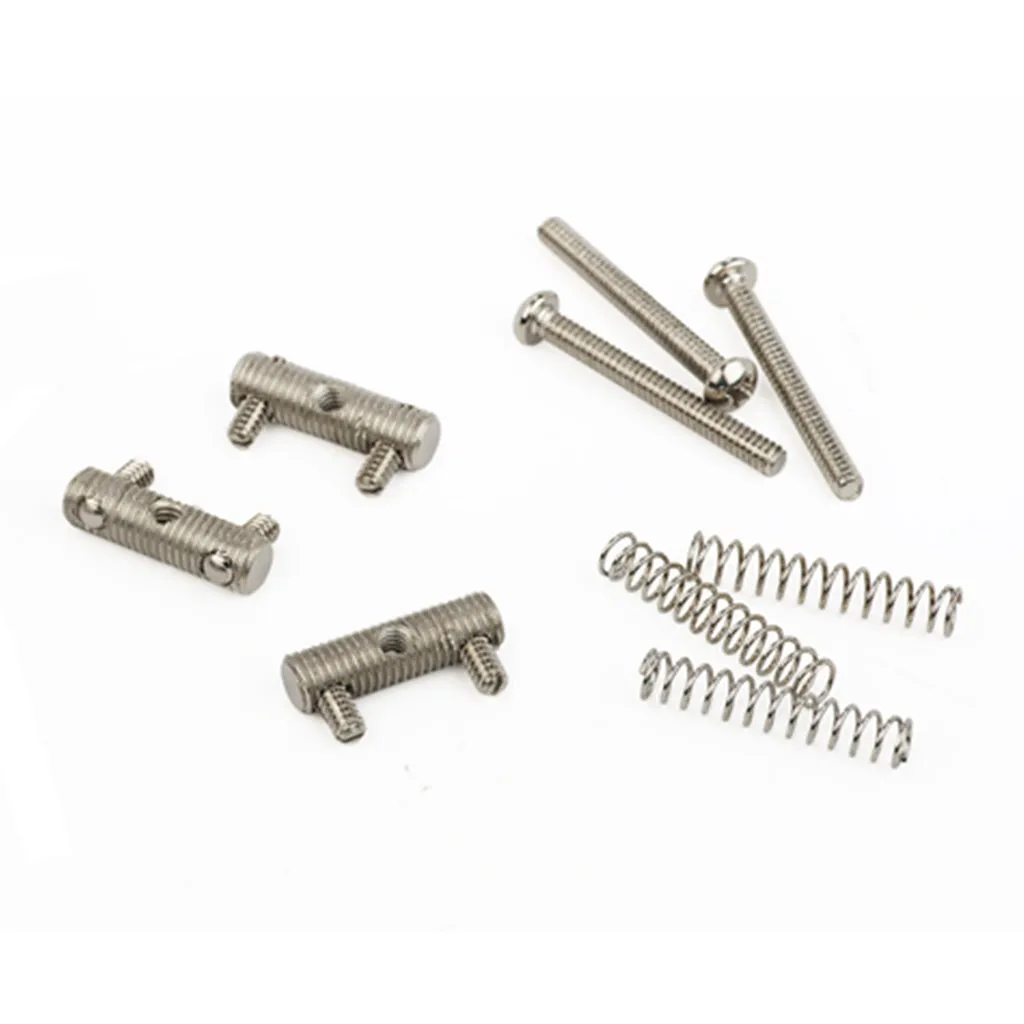 Fender American Vintage Telecaster 3 Threaded Bridge Saddles in Nickel
