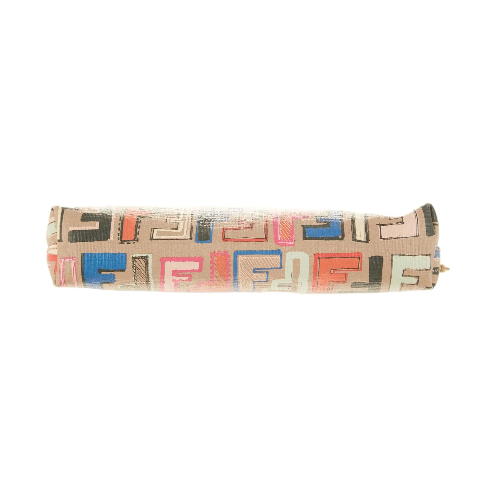 Fendi Beige Multicolor Logo Shoulder Bag