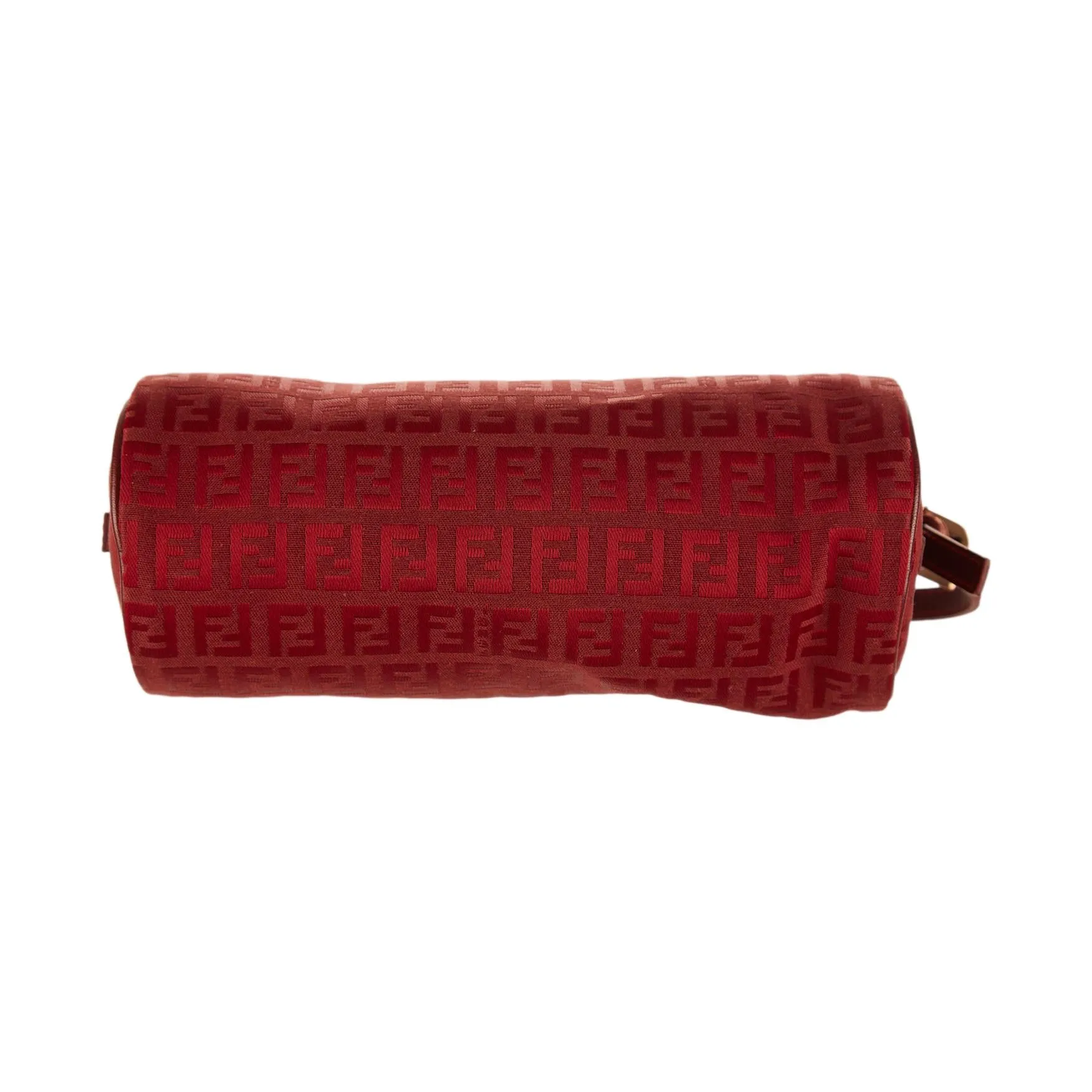 Fendi Red Logo Cylinder Bag